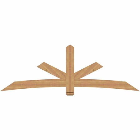 Ekena Millwork Alberta Smooth Timber Gable Bracket, Western Red Cedar, 96"W x 32"H x 1 1/2"D x 5 1/2"F, 8/12 Pitch GBW096X32X0206ALB00SWR